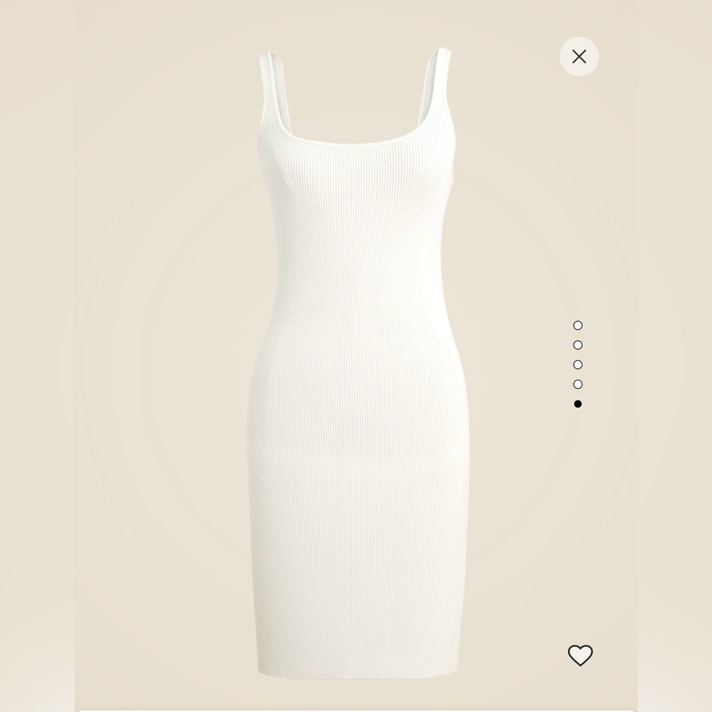 J.Crew  White Ribbed mini Dress